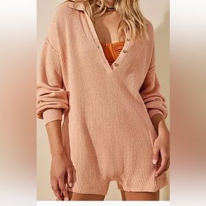 Pink Lounge Long Sleeve Romper